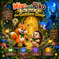 Miro and Piko The Secret of the Golden Door illustrated kids storybook cover