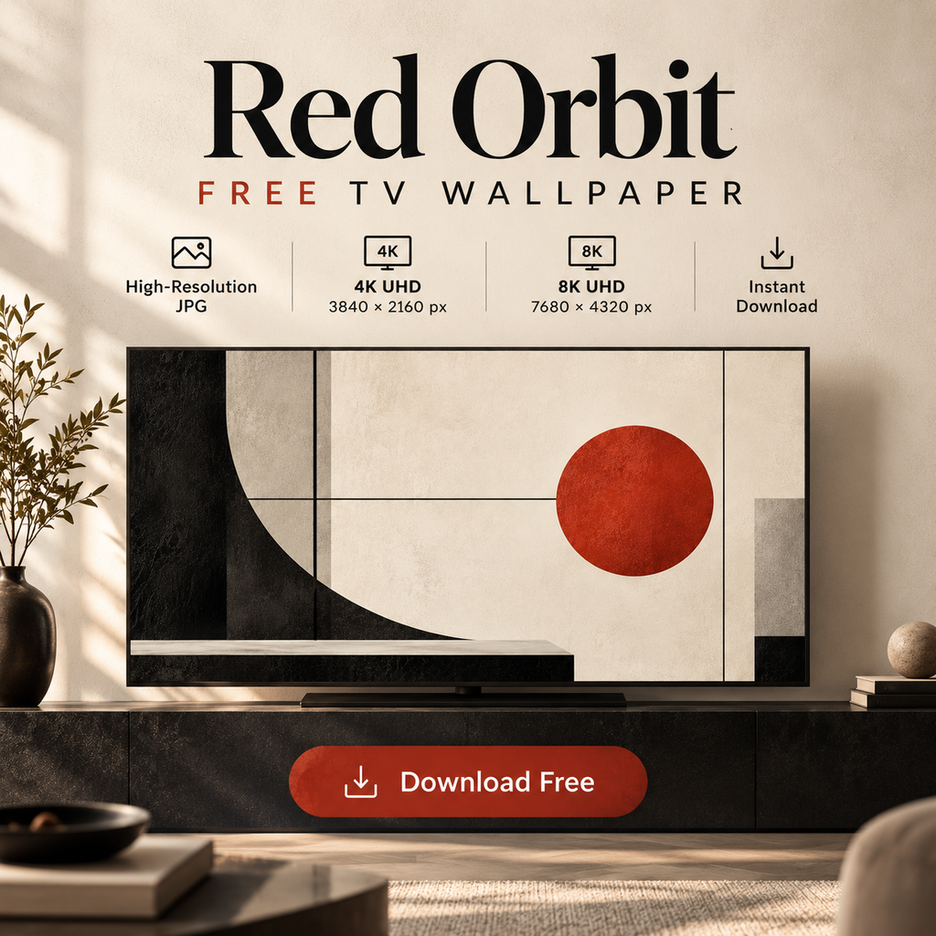 Red Orbit – Free 4K & 8K TV Wallpaper