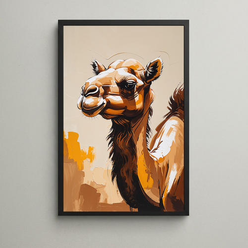 Abstract Camel Wall Art