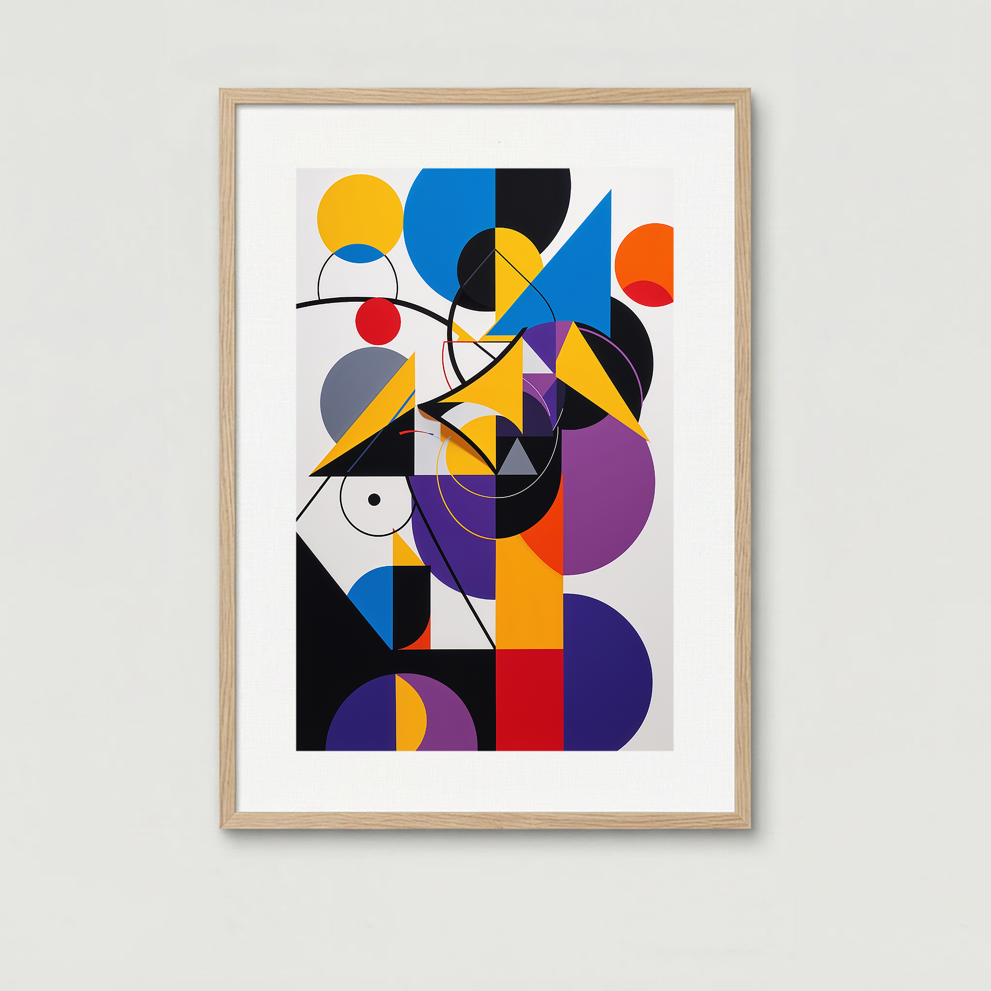 Abstract Geometric Bauhaus Modern Art Print | Digital Download