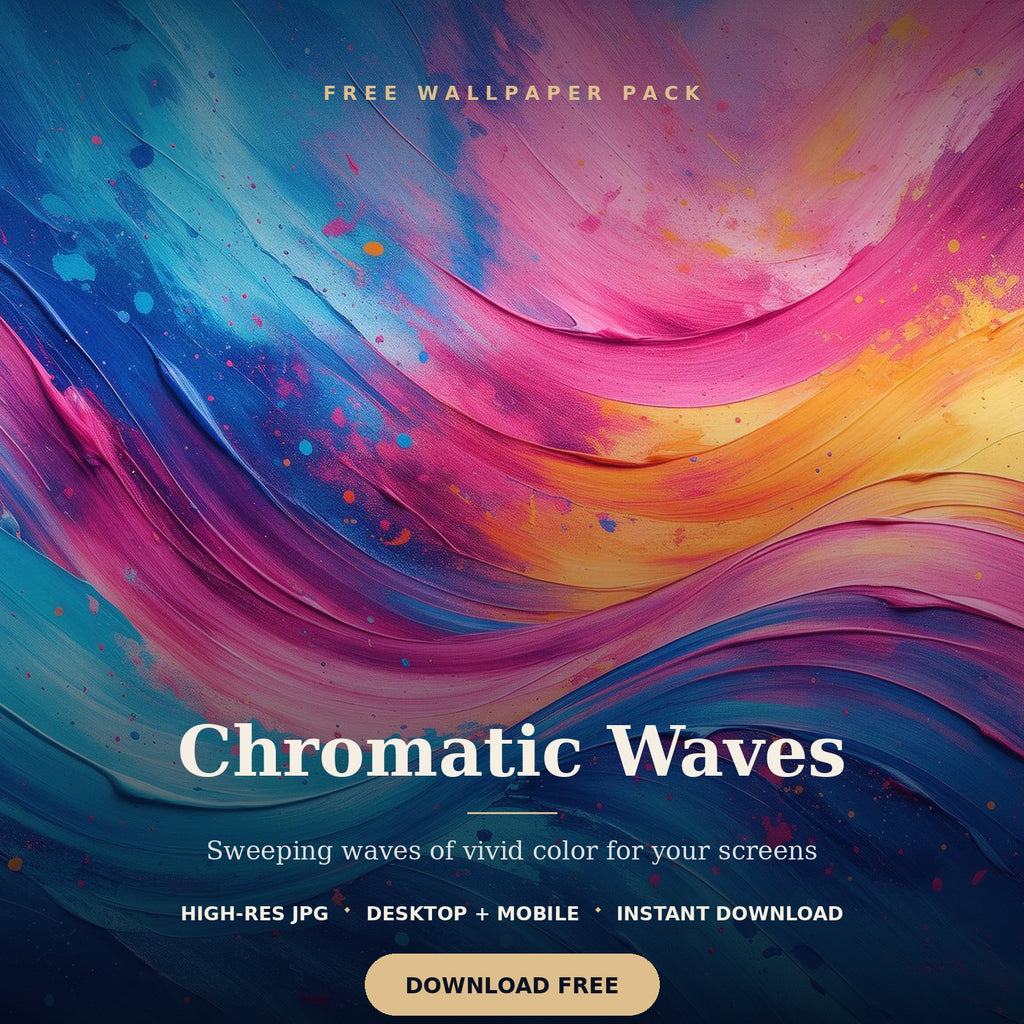4K Chromatic Waves | Free Digital Download
