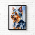 Watercolor Yorkshire Terrier Art Print | Digital Download