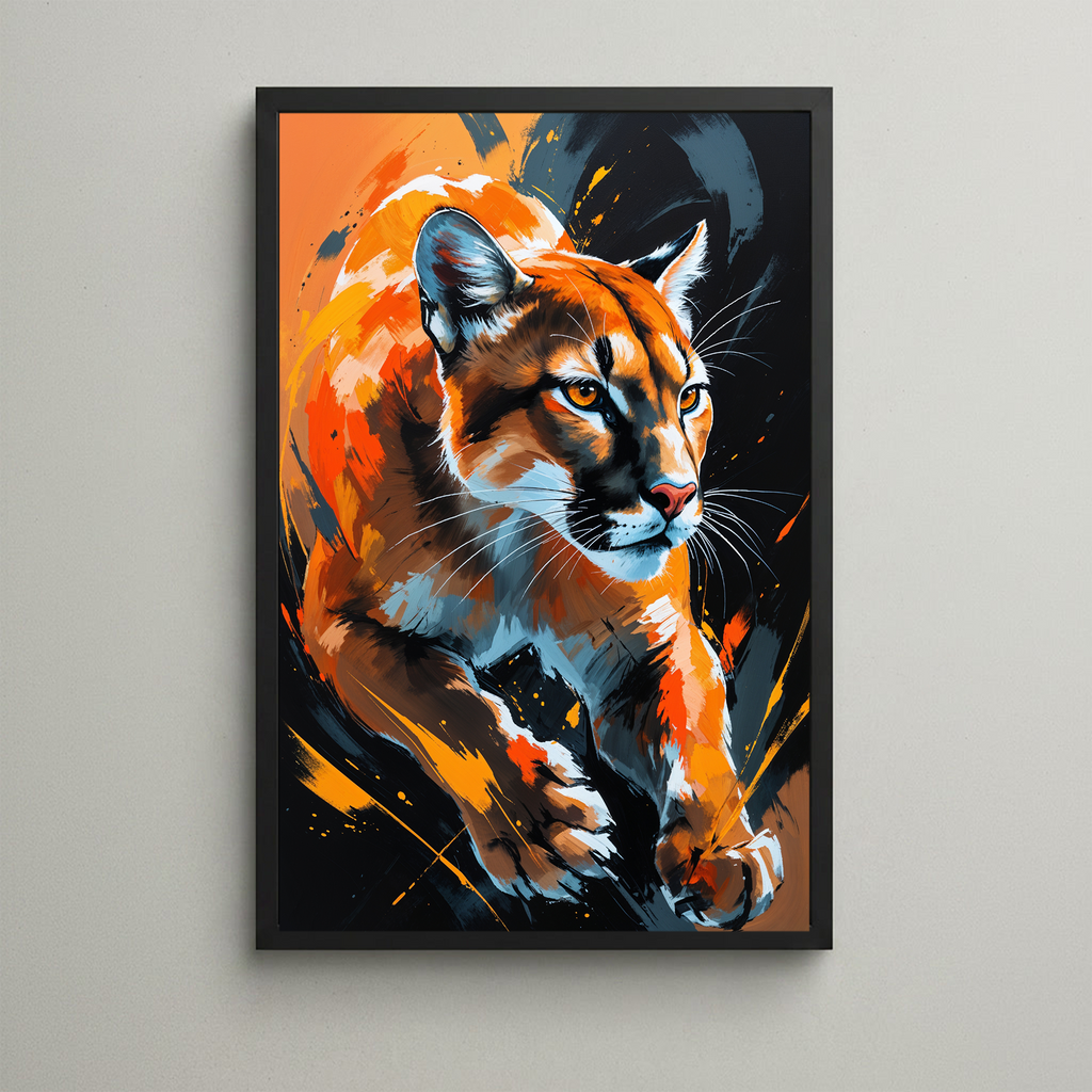 Abstract Cougar Wall Art II | Digital Download