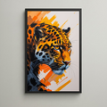 Abstract Leopard Portrait Wall Art | Digital Download