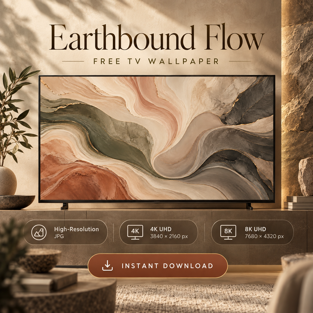 Earthbound Flow – Free 4K & 8K TV Wallpaper