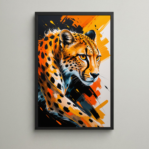 Abstract Cheetah Wall Art II