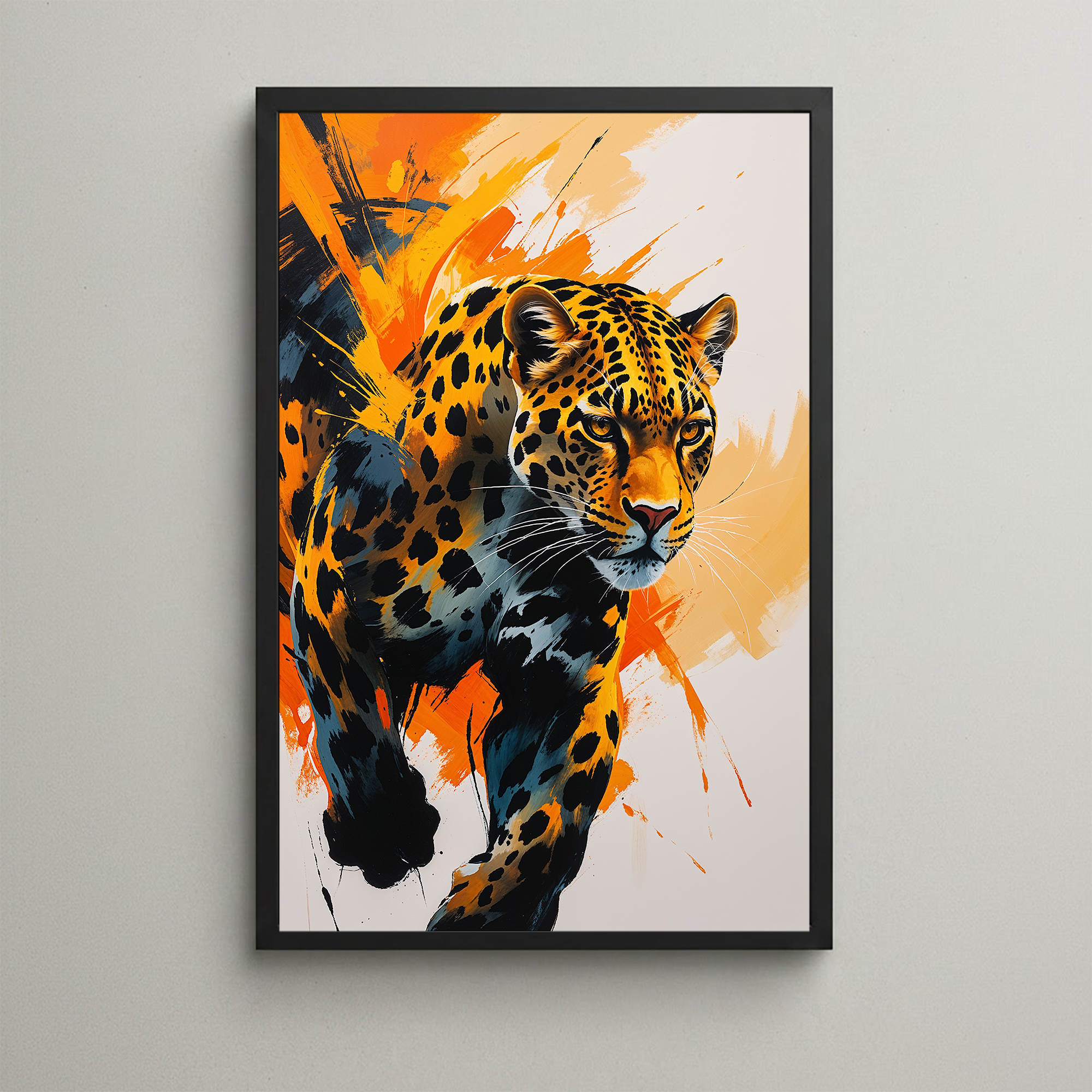 Modern Abstract Leopard Wall Art | Digital Download