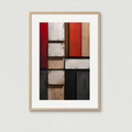 Abstract Geometric Panels Textured Wall Art | Digital Download