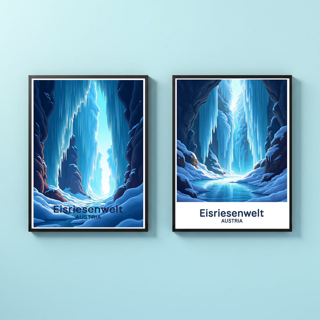 Eisriesenwelt Austria Digital Print | Giant Ice Cave Art