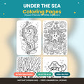 Under the Sea Coloring Pages | Digital Download