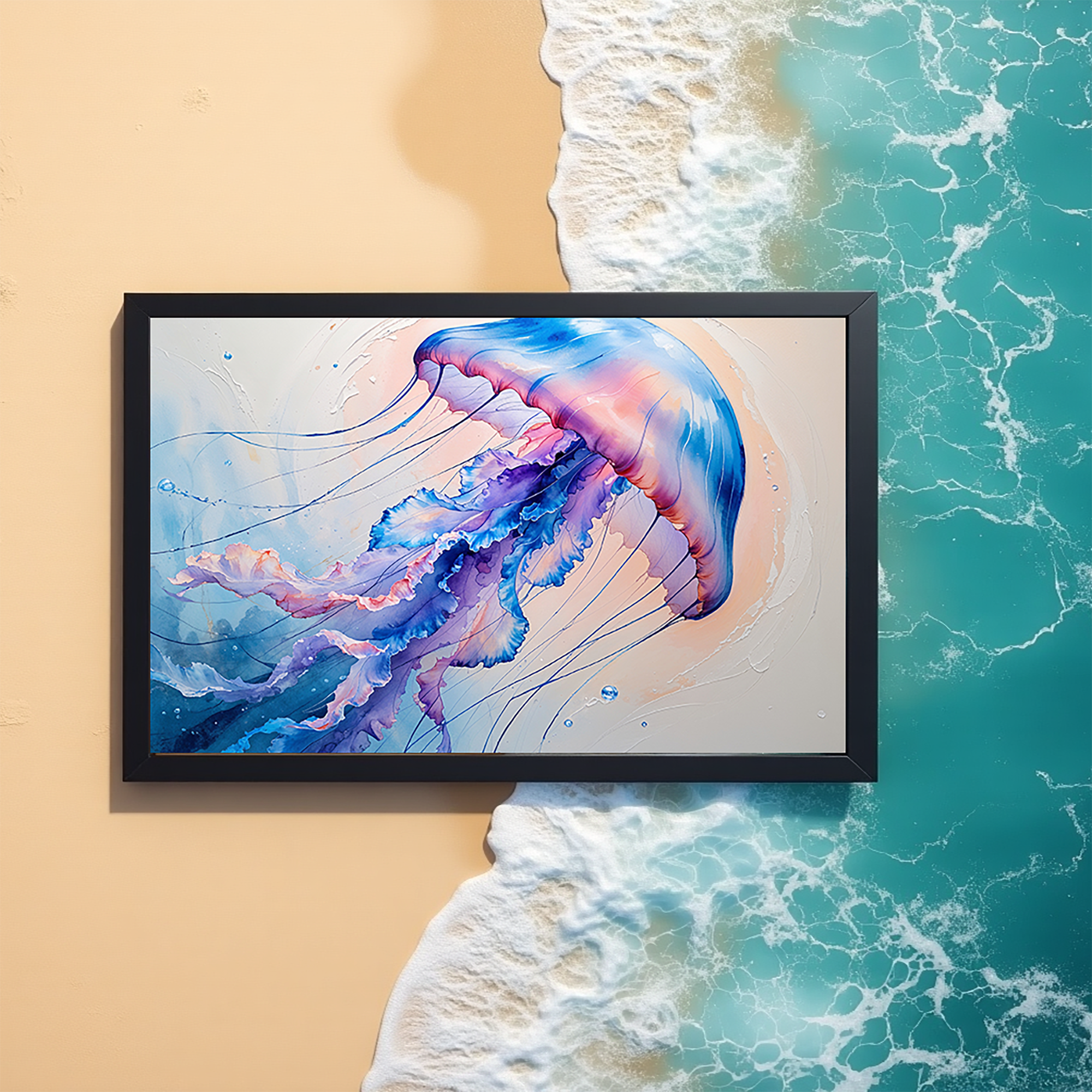 Abstract Jellyfish II Art Print | Digital Download