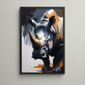 Abstract Rhino Full Body Wall Art | Digital Download