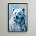Abstract Polar Bear Portrait Wall Art Print | Digital Download