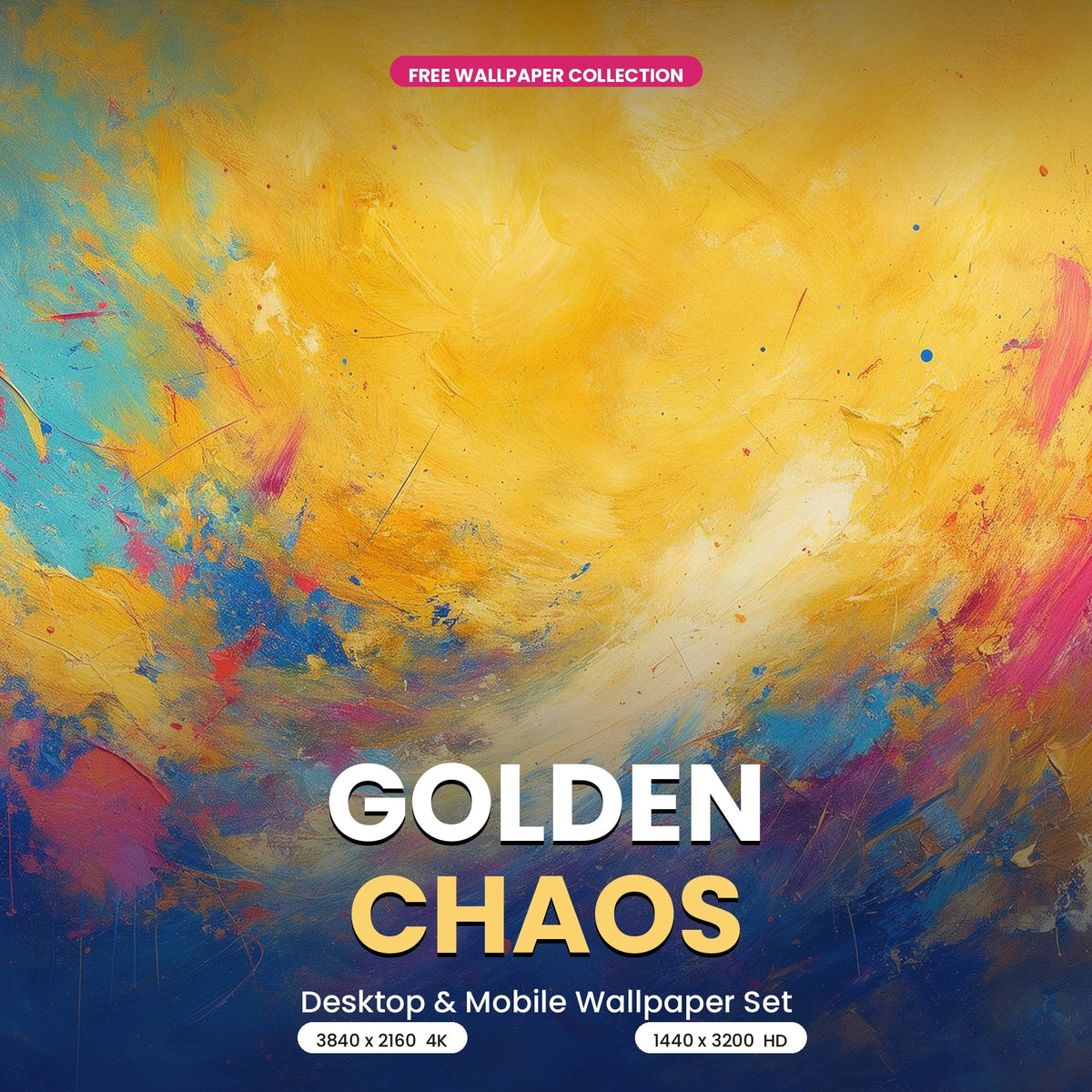 4K Golden Chaos | Free Digital Download