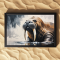 Majestic Walrus Portrait Expressionist Art | Digital Download