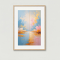 Twin Horizons Pastel Landscape Wall Art | Digital Download