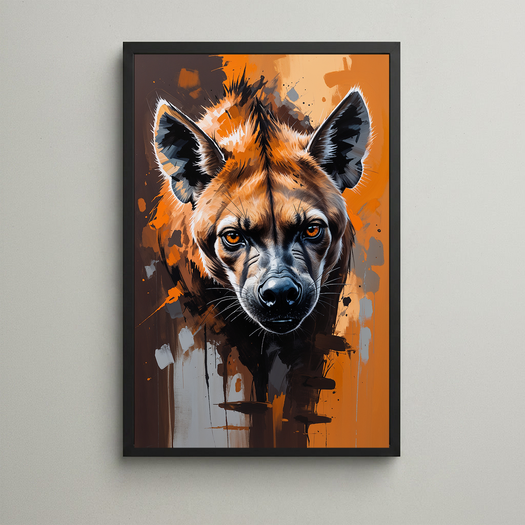 Abstract Hyena II Wall Art | Digital Download