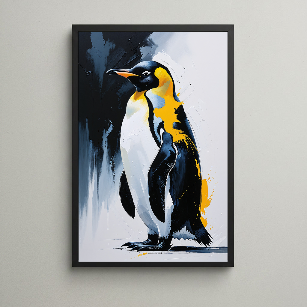 Abstract Penguin Wall Art Print | Digital Download