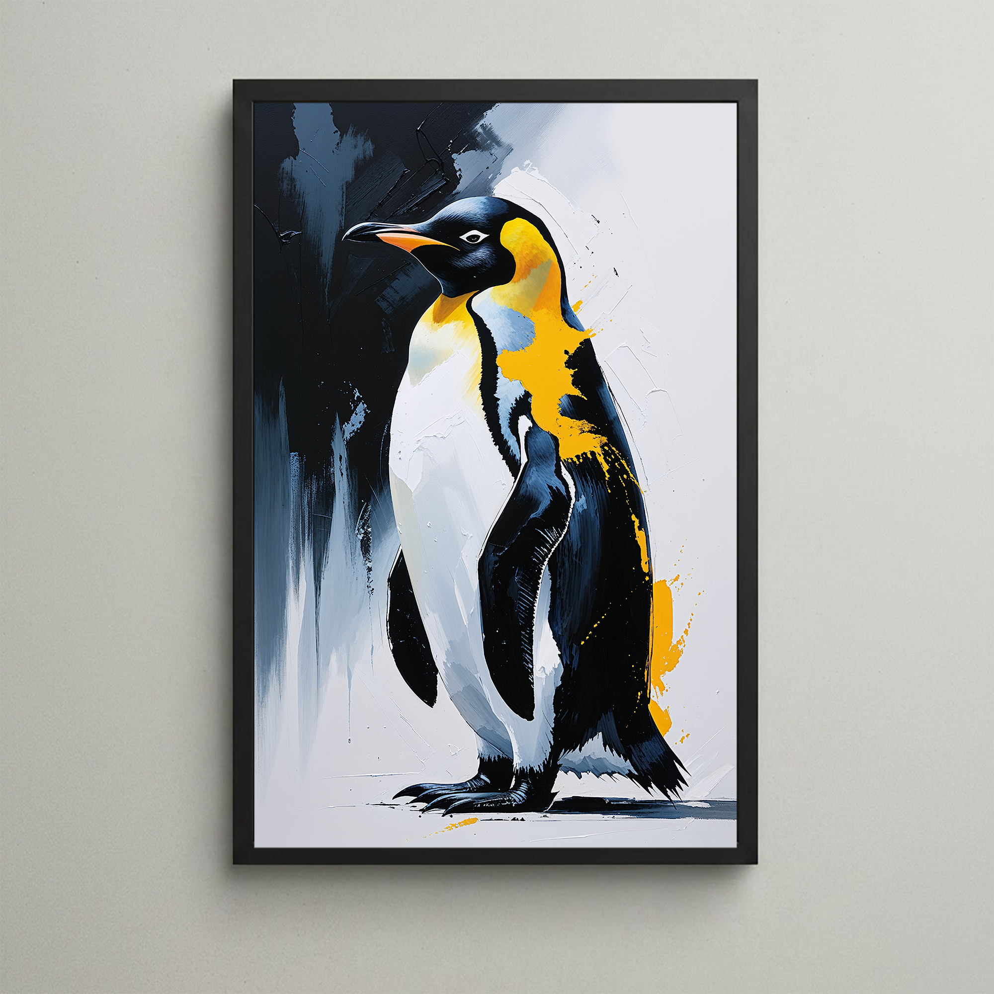 Abstract Penguin Wall Art Print | Digital Download