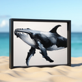 Abstract Blue Whale II Art Print | Digital Download