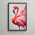 Abstract Flamingo Wall Art II | Digital Download