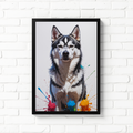 Colorful Husky Dog Art | Digital Download Print