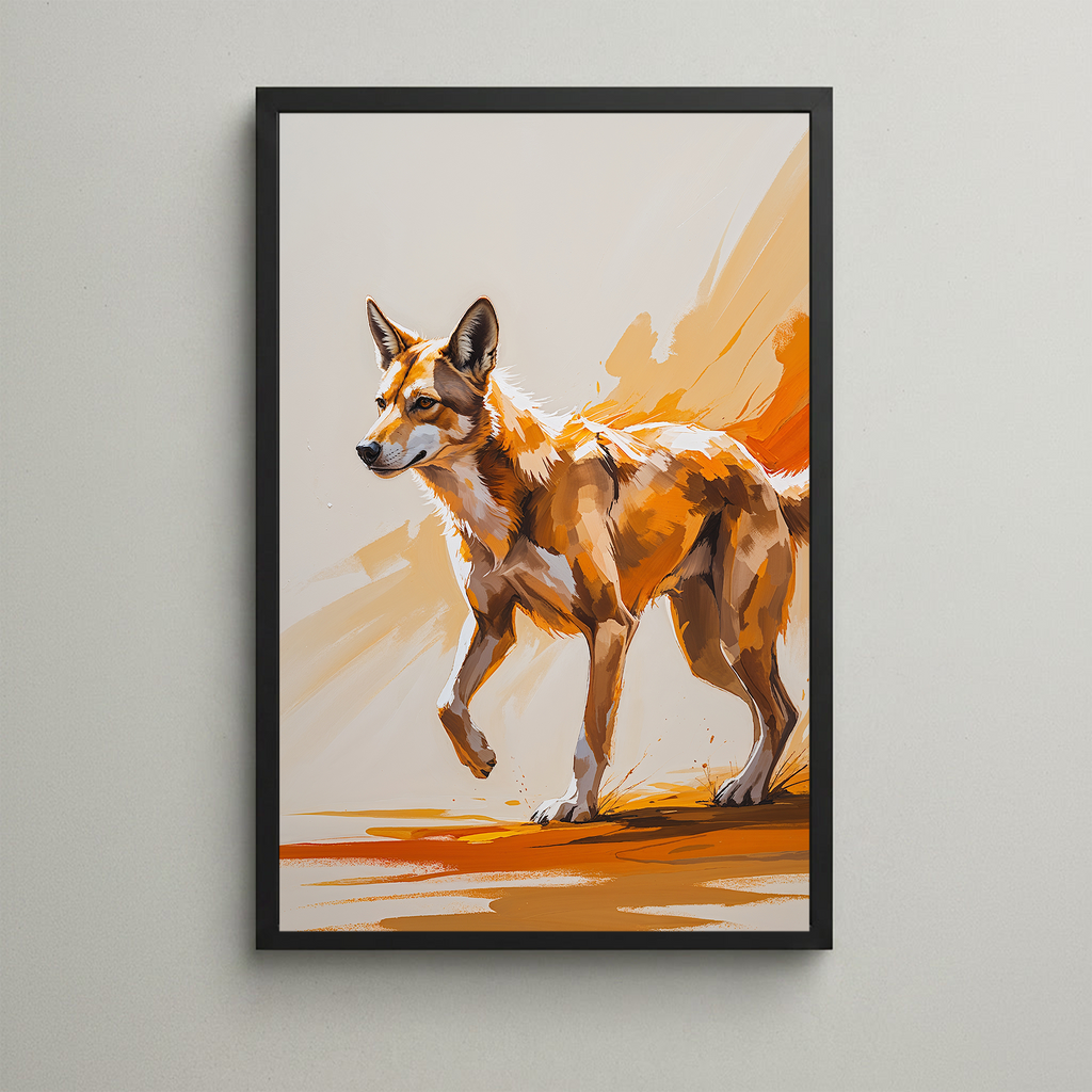 Abstract Dingo Wall Art | Digital Download