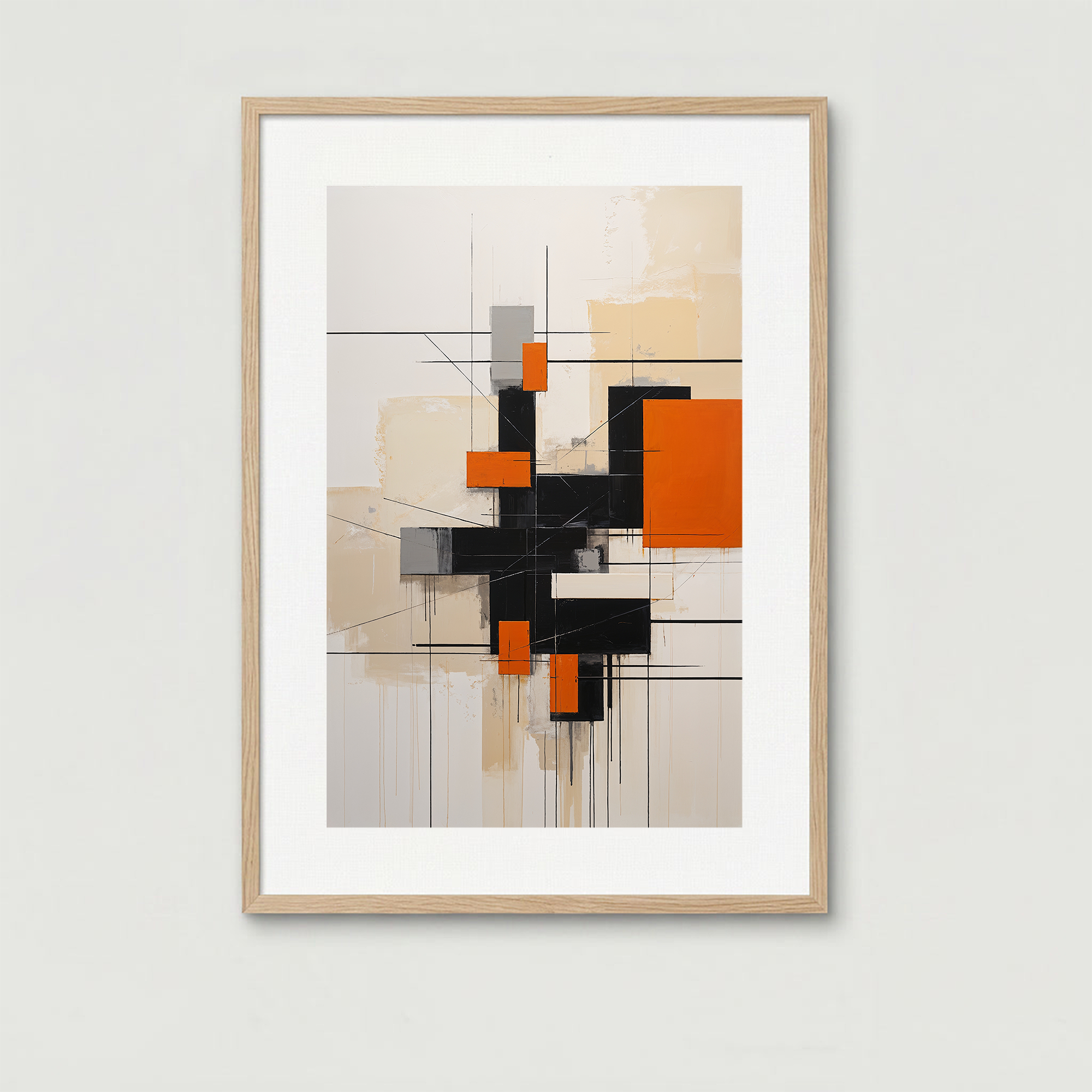 Abstract Geometric Modern Art Print | Minimalist Wall Decor