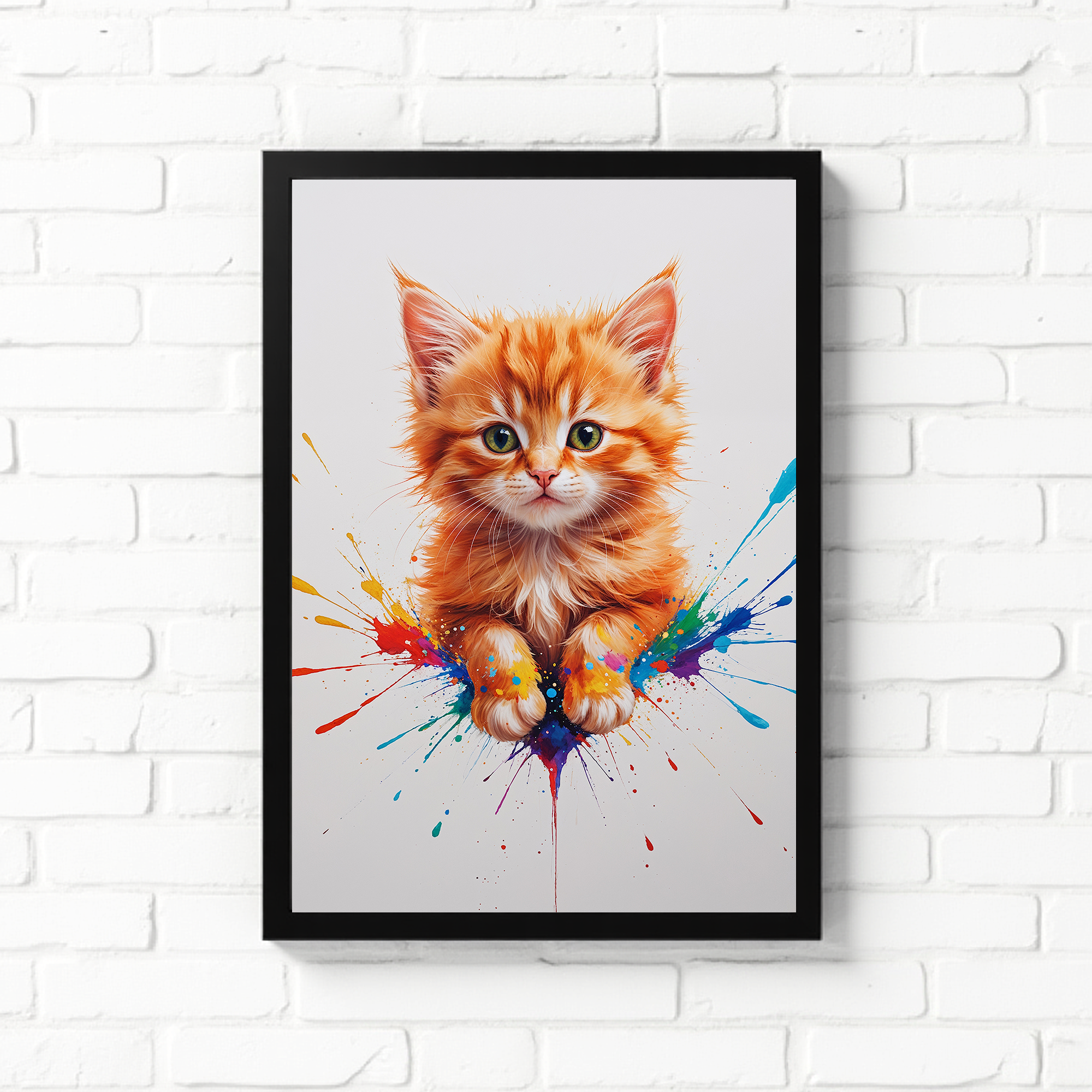 Colorful Kitten Paws Art | Digital Download Print