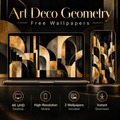 Art Deco Geometry – Free 4K Wallpaper | Digital Download
