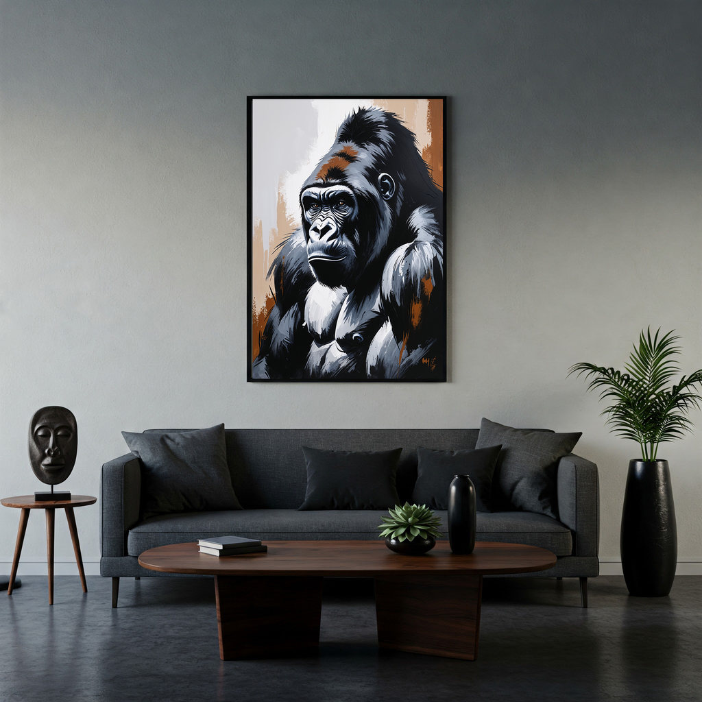 Abstract Gorilla II Art Print | Digital Download