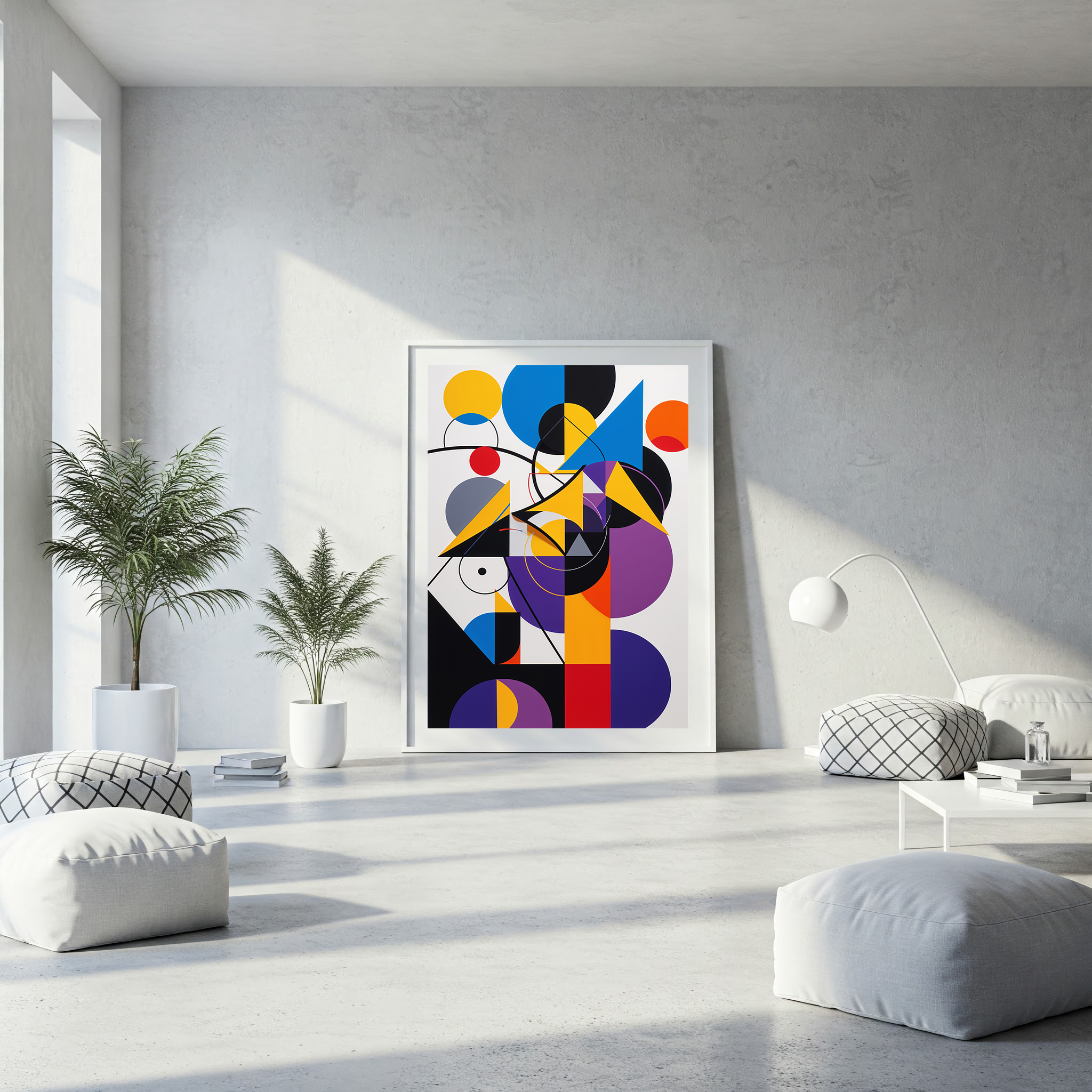 Abstract Geometric Bauhaus Modern Art Print | Digital Download
