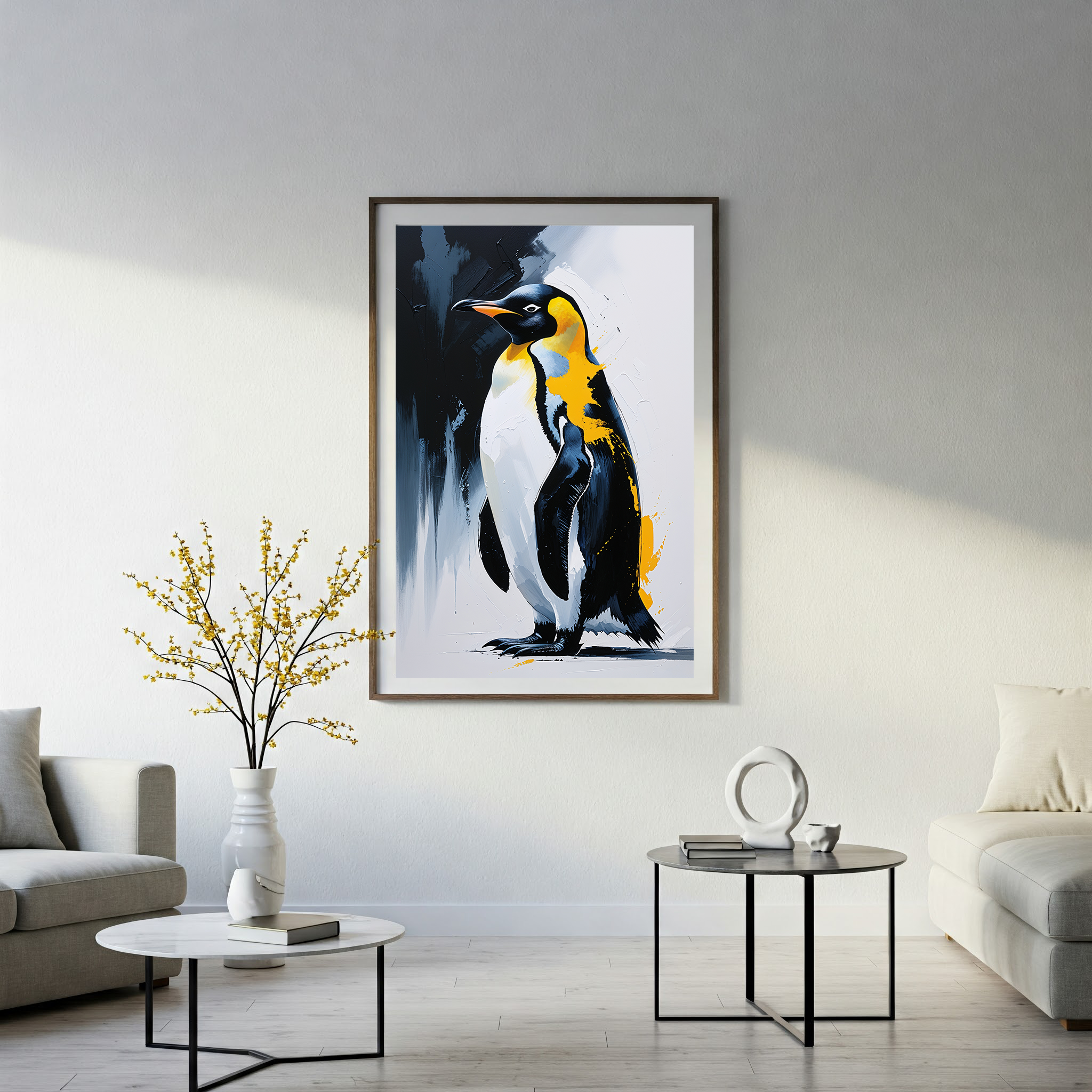 Abstract Penguin Wall Art Print | Digital Download