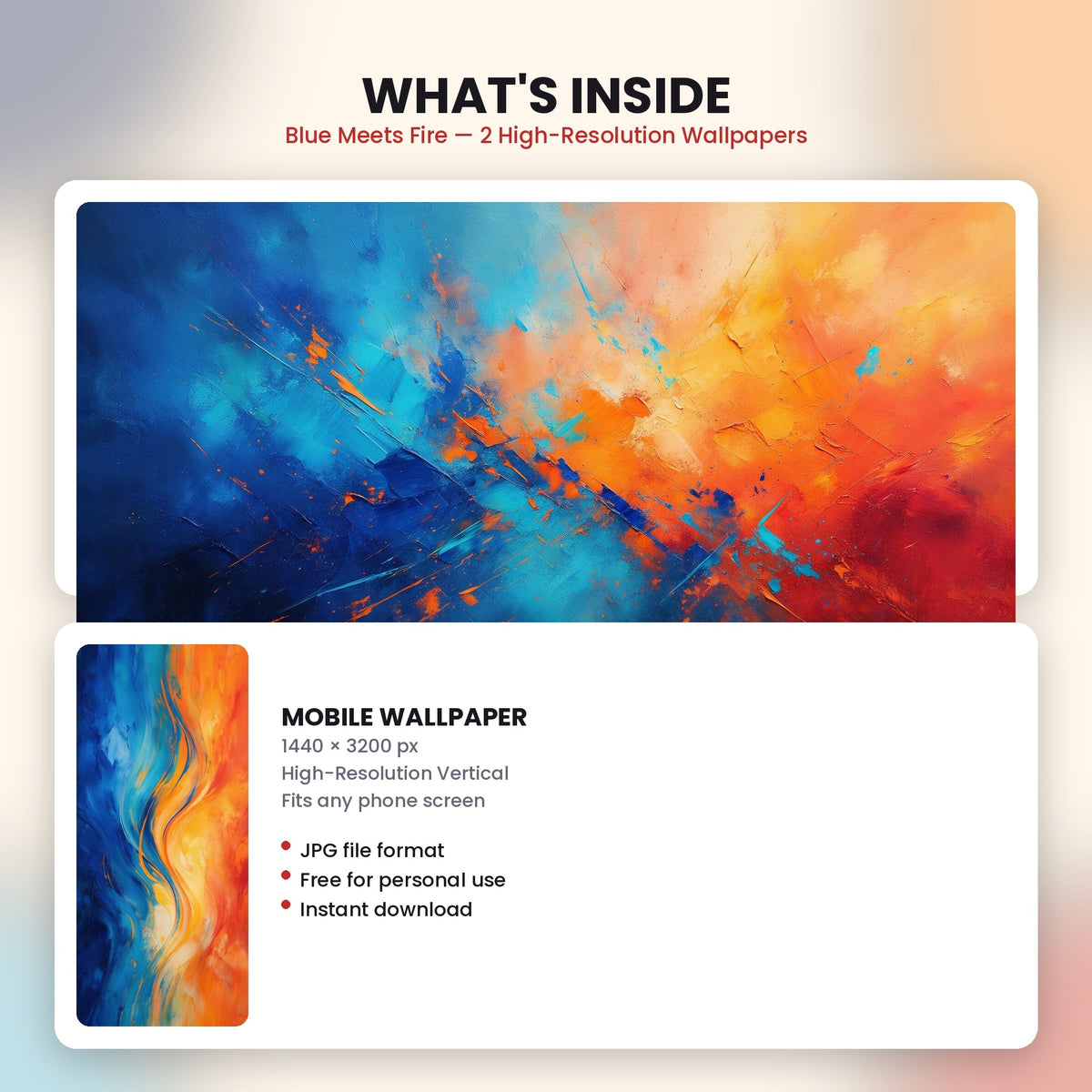 4K Blue Meets Fire | Free Digital Download