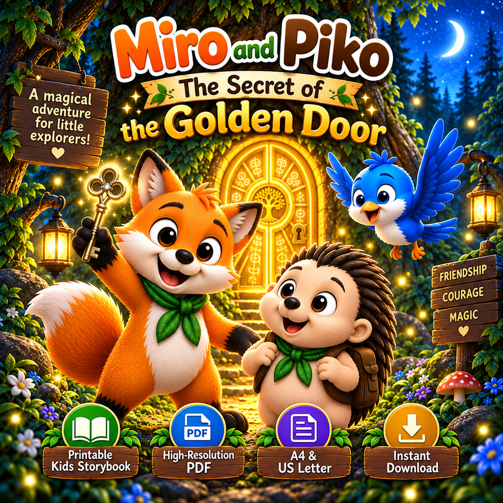 Miro and Piko illustrated adventure book preview from Miro's Adventures Book 5