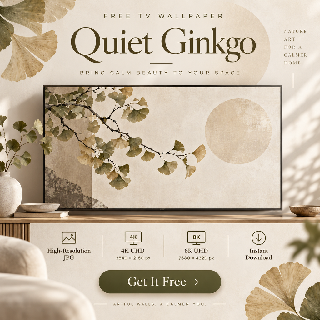 Quiet Ginkgo – Free 4K & 8K TV Wallpaper