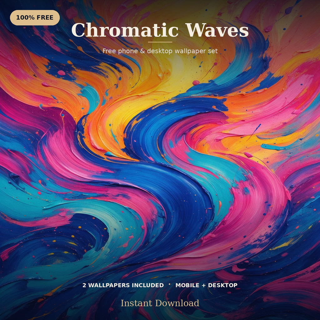 4K Chromatic Waves | Free Digital Download