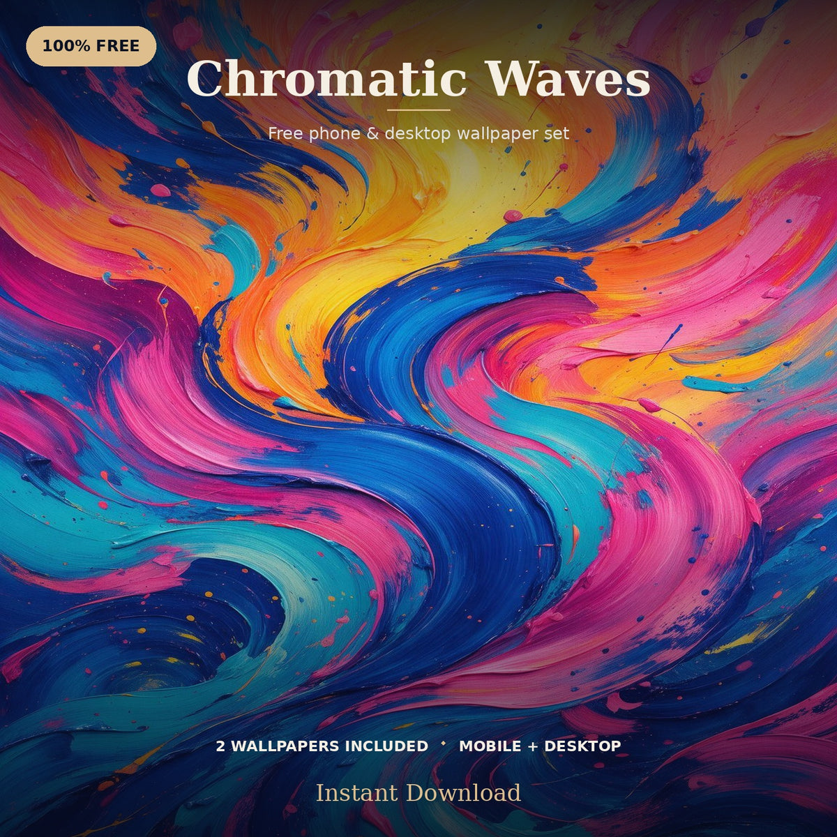 4K Chromatic Waves | Free Digital Download