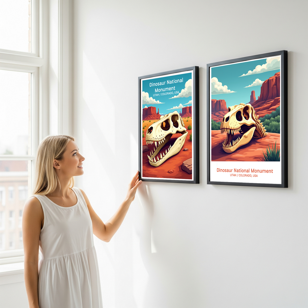 Dinosaur National Monument Digital Print | Utah Colorado Fossil Art