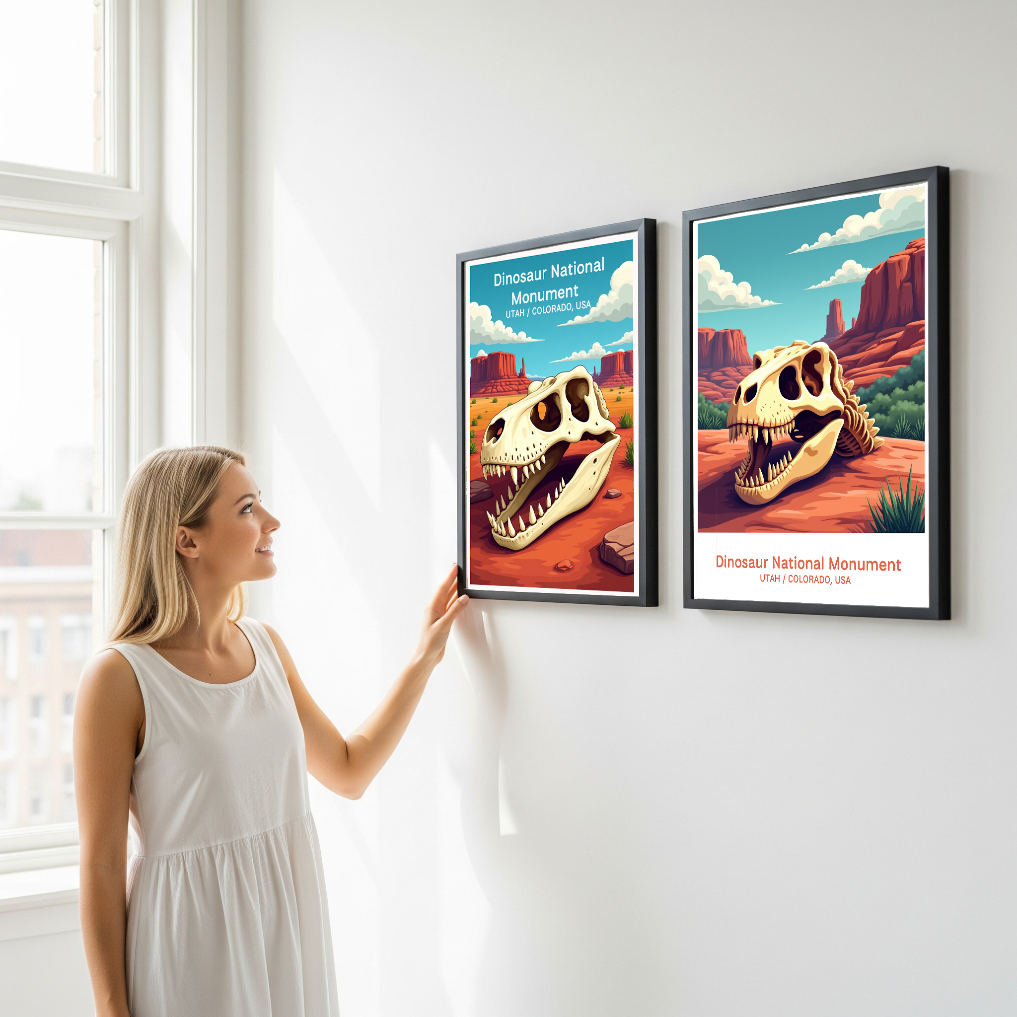 Dinosaur National Monument Digital Print | Utah Colorado Fossil Art