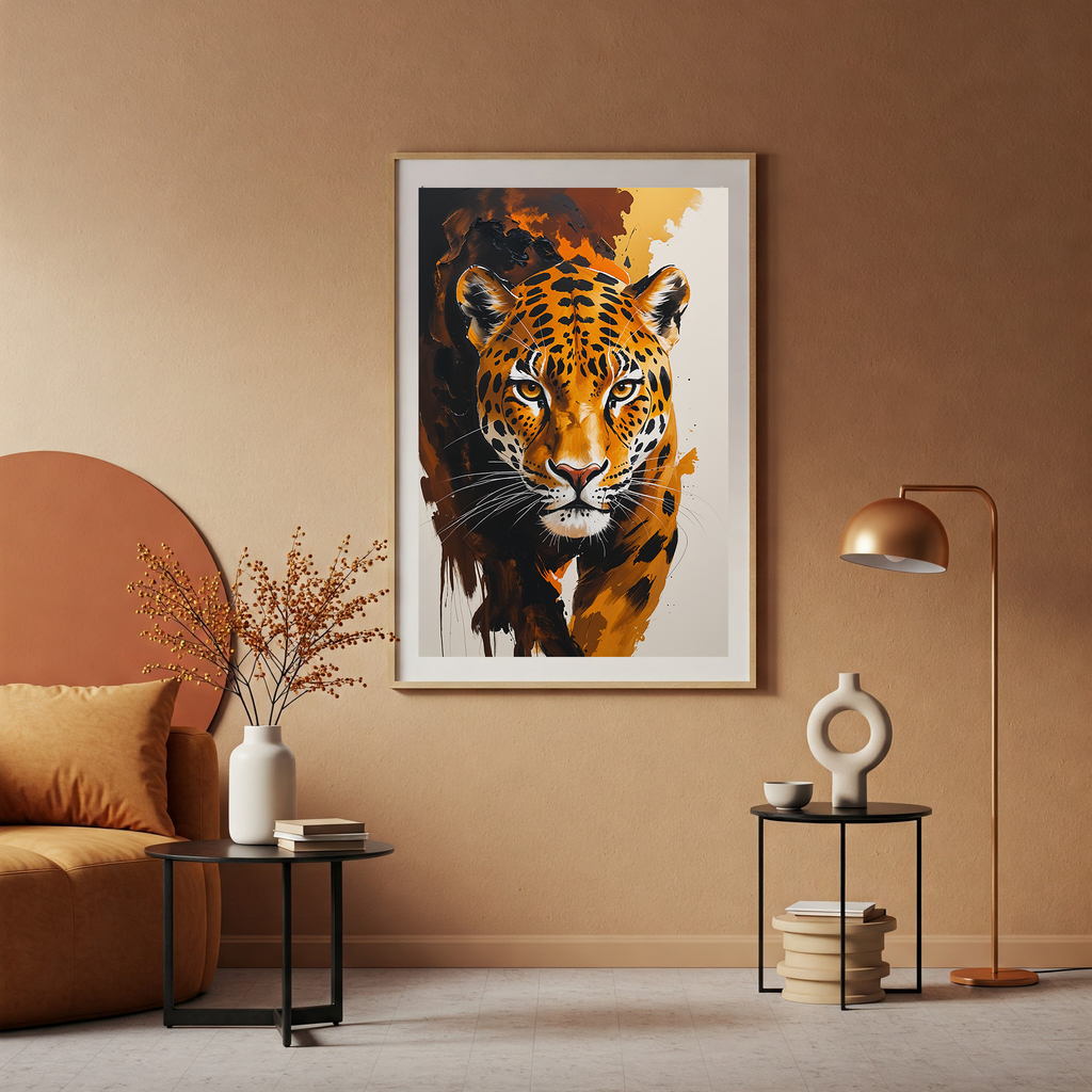 Abstract Jaguar Wall Art | Digital Download