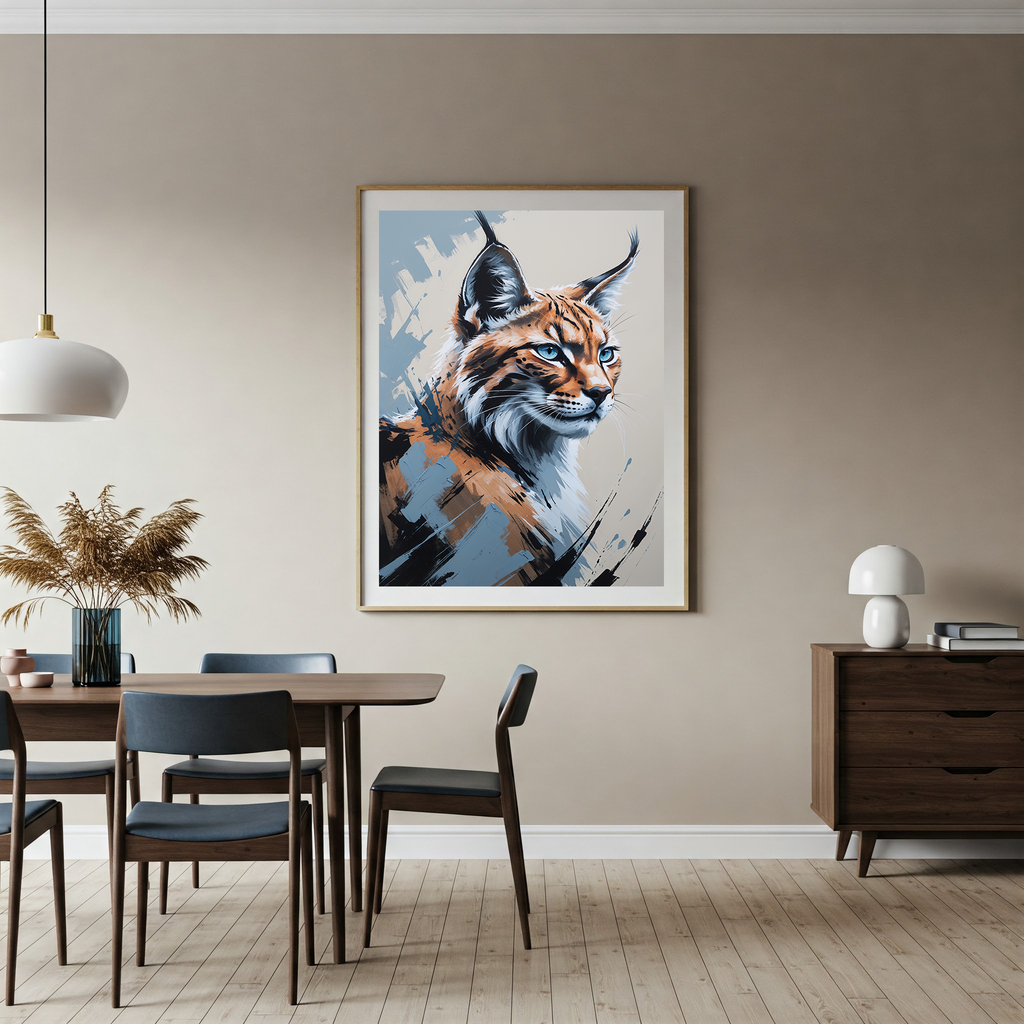 Abstract Lynx Wall Art | Digital Download
