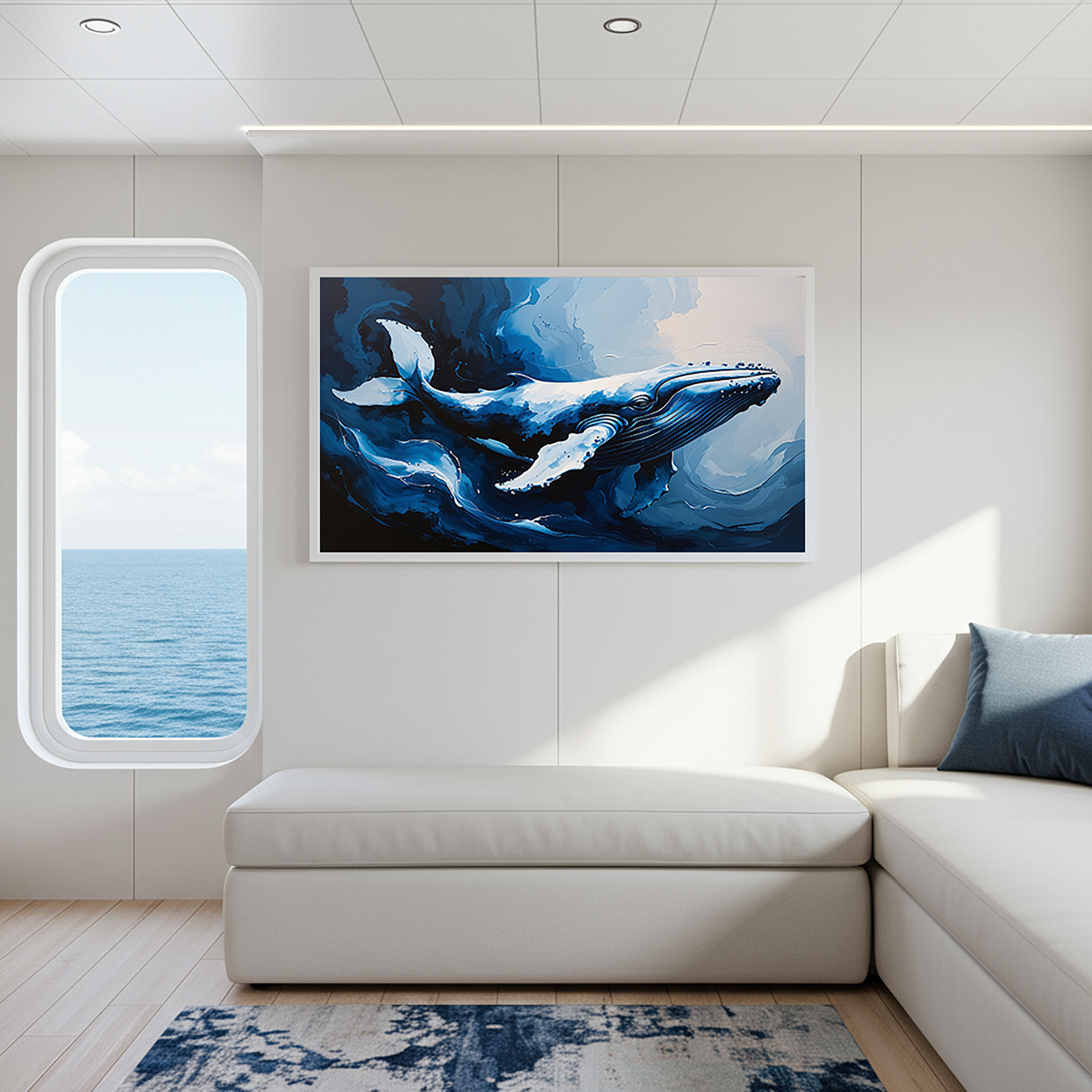 Abstract Humpback Whale Art Print | Digital Download