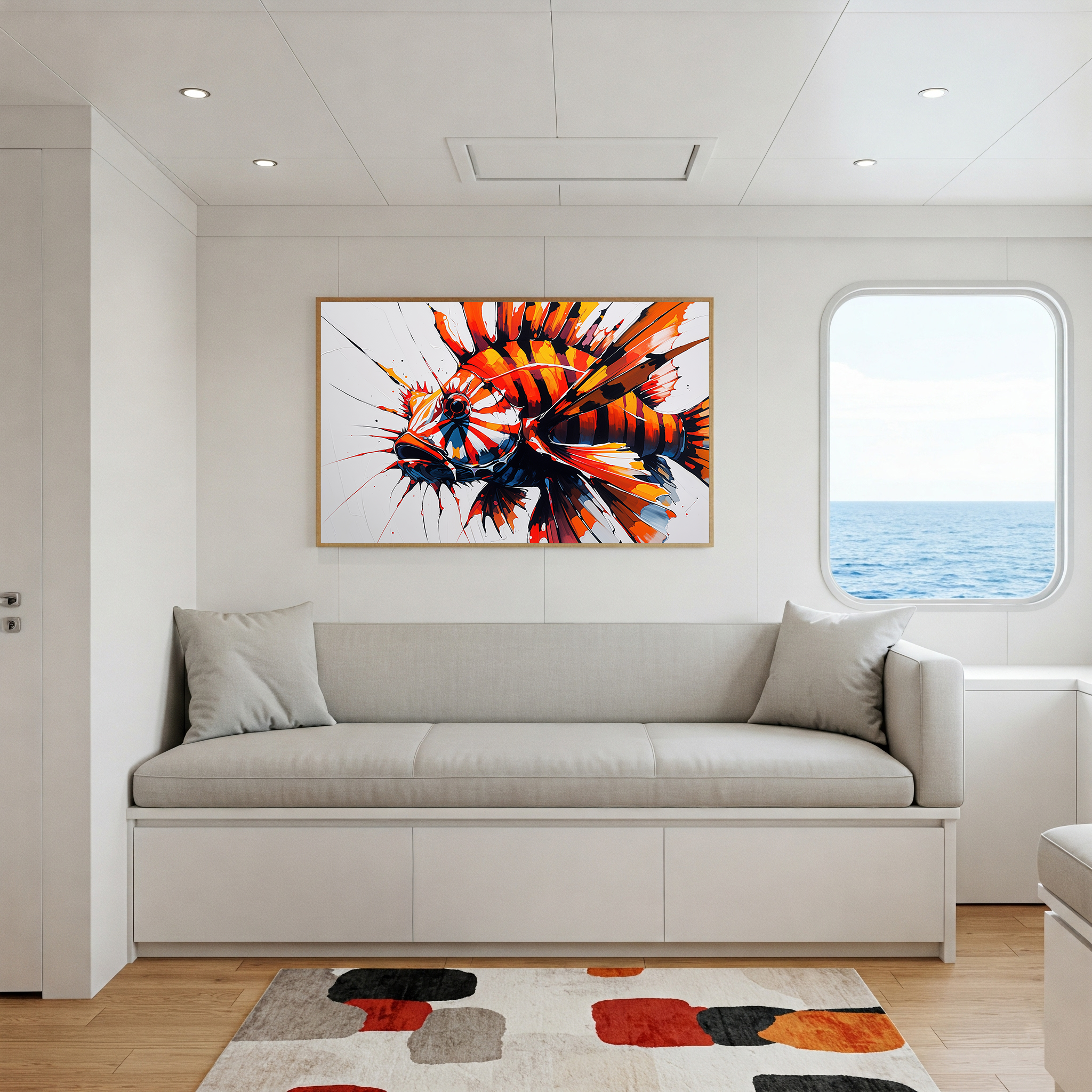 Abstract Lionfish II Art Print | Digital Download
