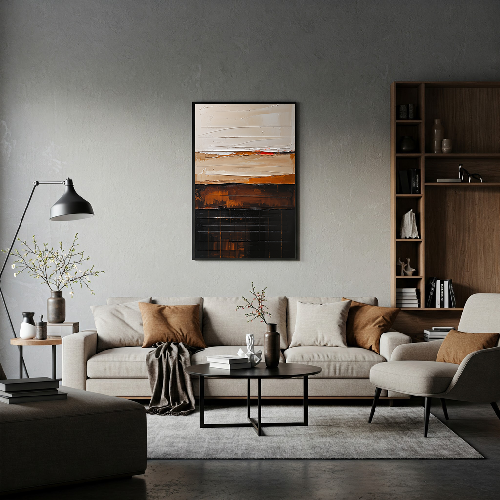 Abstract Textured Terrain Landscape Art | Digital Download