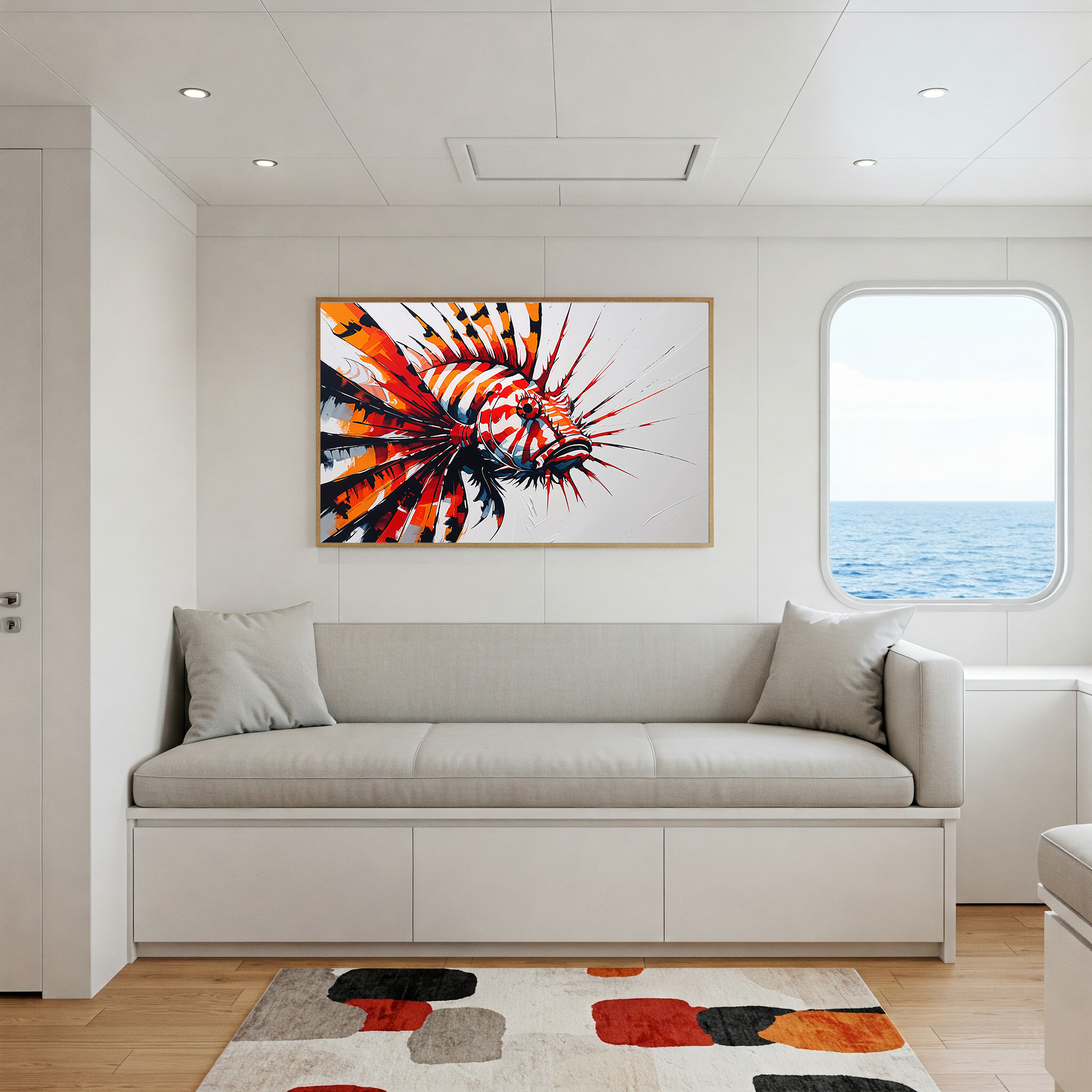 Abstract Lionfish Art Print | Digital Download
