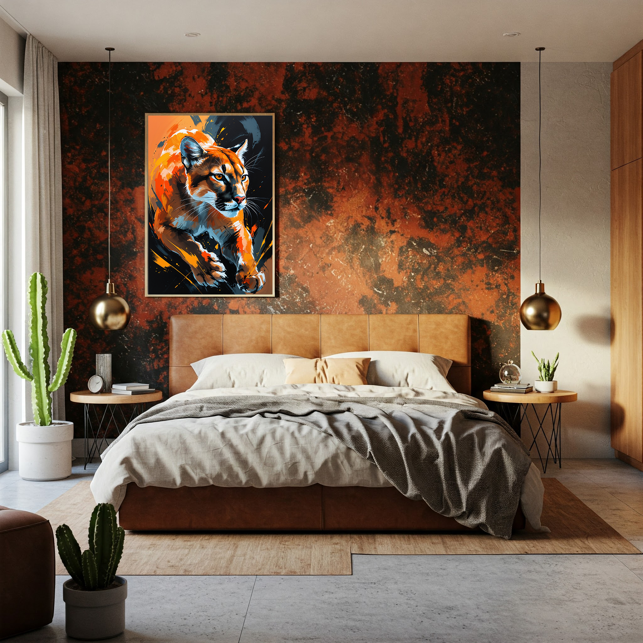 Abstract Cougar Wall Art II | Digital Download
