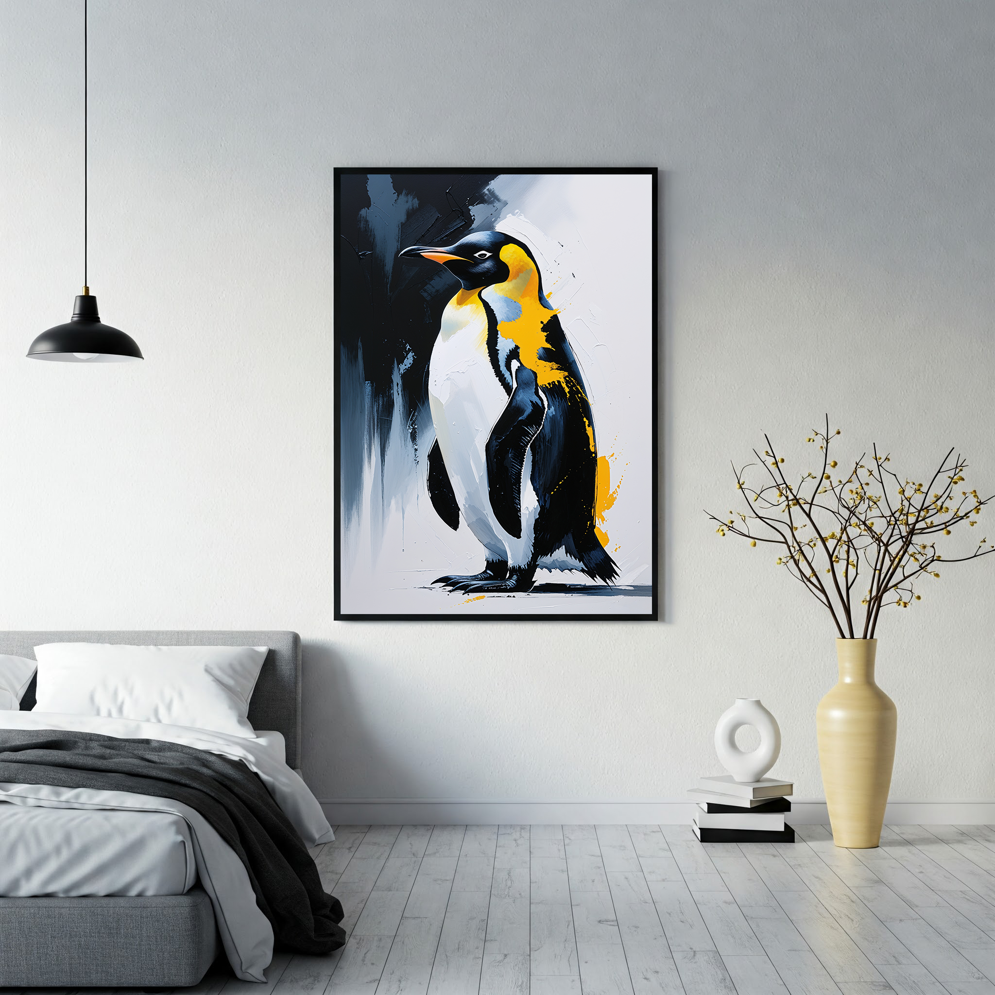 Abstract Penguin Wall Art Print | Digital Download