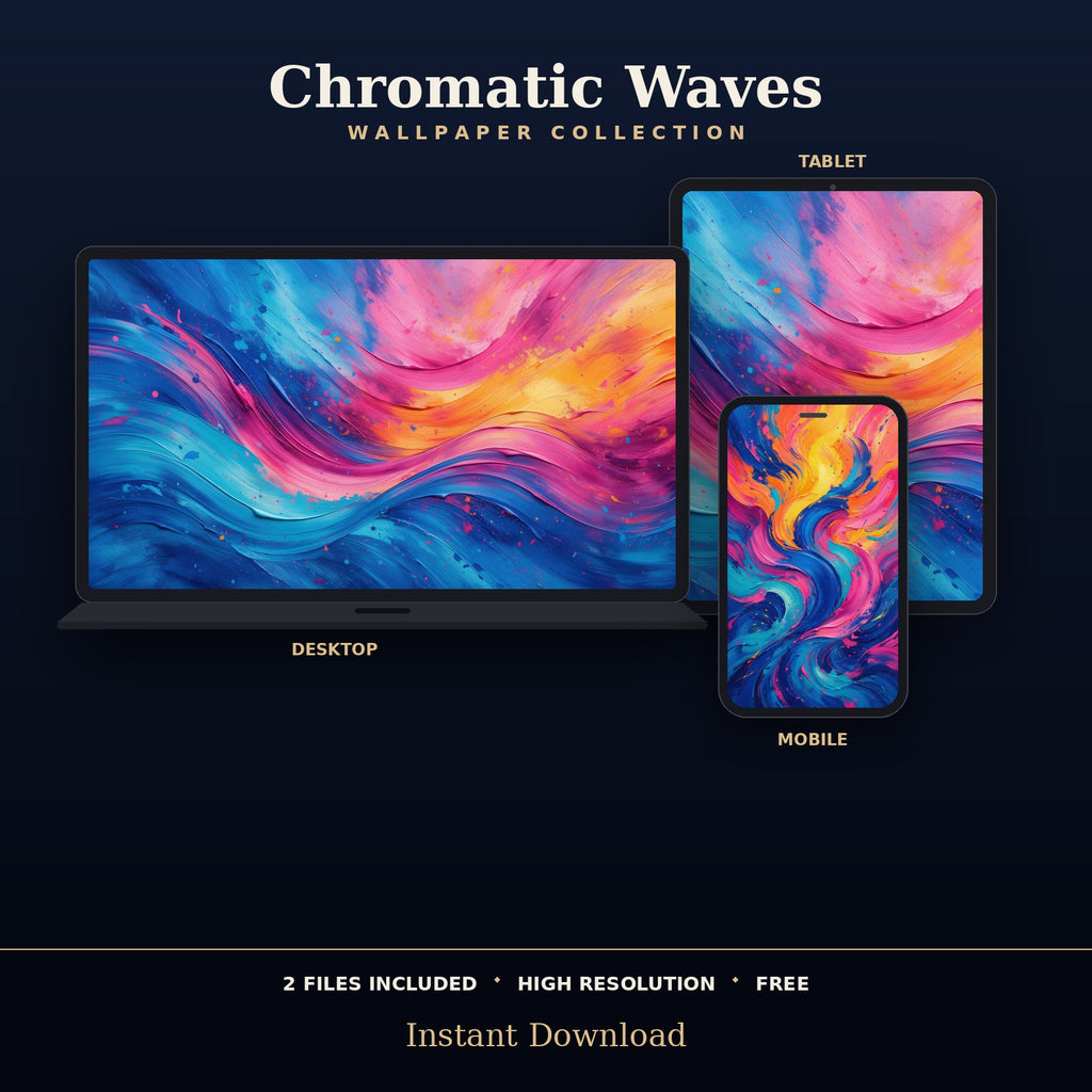 4K Chromatic Waves | Free Digital Download