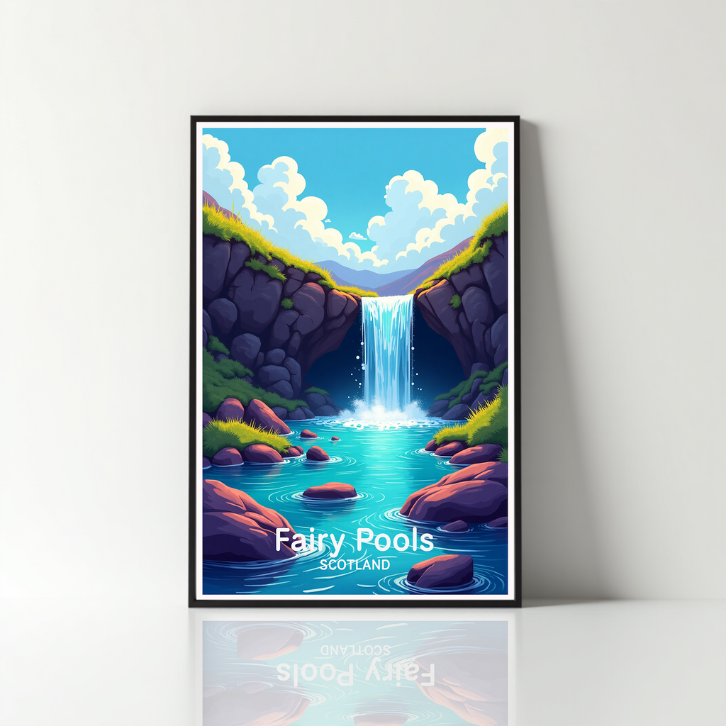 Fairy Pools Scotland Landscape Art Print | Digital Download